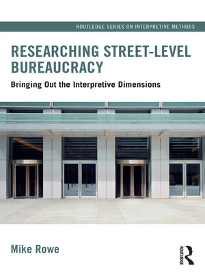 cover image of Researching Street-level Bureaucracy